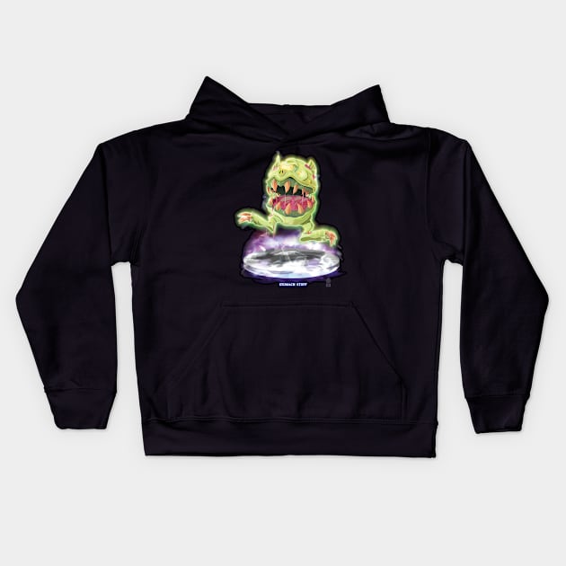 Stomach Stuff Kids Hoodie by Andrew Harmon